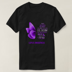 T-shirt Je Suis Le Papillon De Sensibilisation À La Tempêt