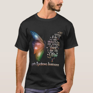 T-shirt Je Suis Le Papillon De Sensibilisation Au Syndrome