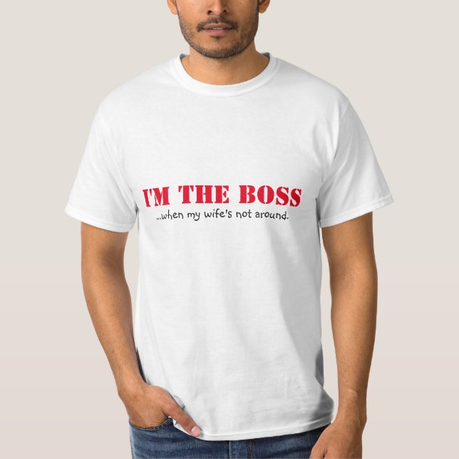 T-shirt Je suis le patron (Devant)