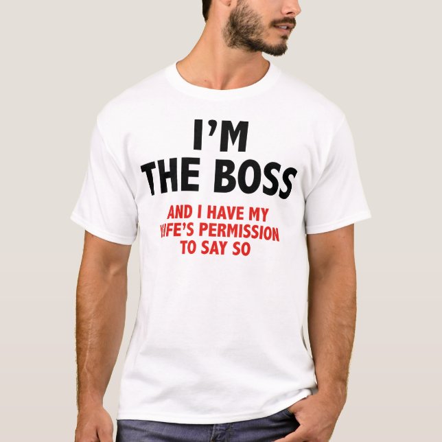 T-shirt Je suis le patron (Devant)