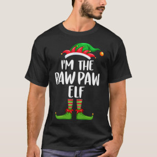 T-shirt Je suis le PawPaw Elf Matching Famille Noël
