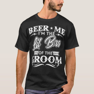 T-shirt Je Suis Le Petit Frère Du Buveur Groom