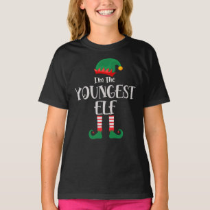 T-shirt Je Suis Le Plus Jeune Elfe Qui Correspond À Noël