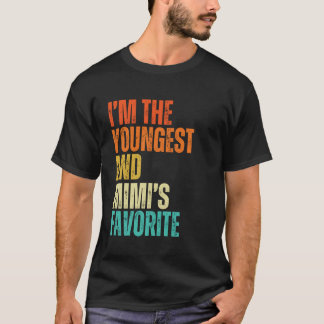 T-shirt Je Suis Le Plus Jeune Et Le Favori De Mimi, Hommes