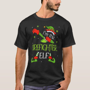 T-shirt Je suis le pompier Elf Dabbing Santa Claus Xmas F