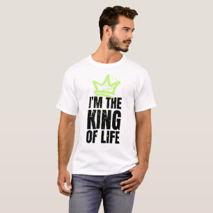 T-shirt Je suis le roi de la vie   Neon Graffiti Crown