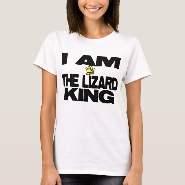 T-shirt Je suis le roi de lézard (Devant)