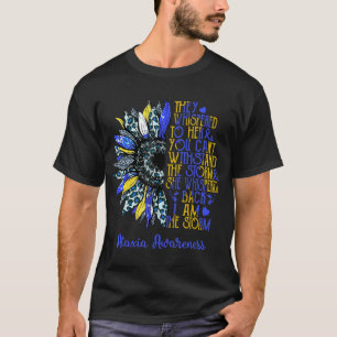 T-shirt Je suis Le Tournesol Tournesol Léopard Ataxia Warr