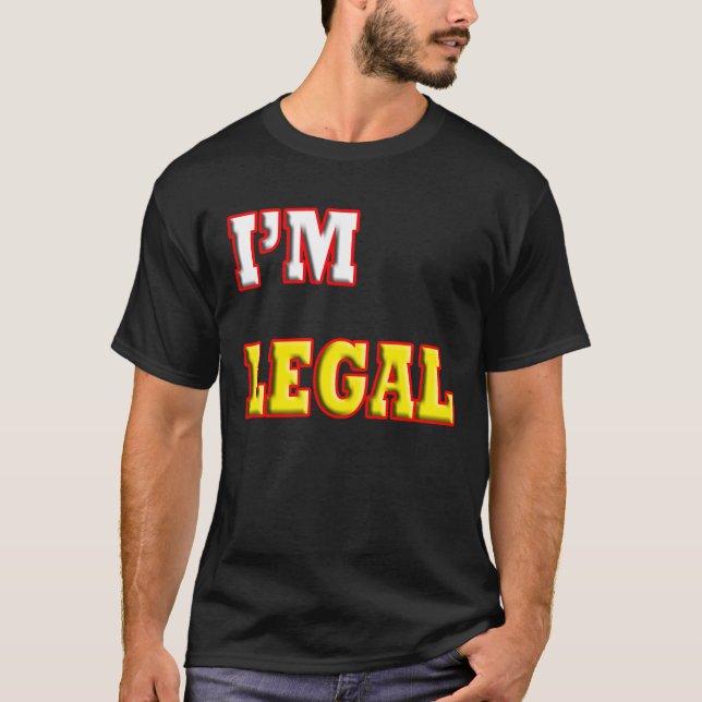 T-SHIRT JE SUIS LÉGAL (Devant)