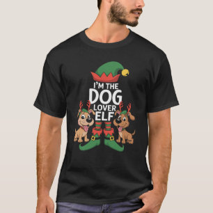 T-shirt Je suis l'elfe amateur de chien correspondant au p