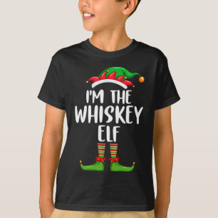 T-shirt Je suis l'Elfe Whiskey jumeler Noël de famille