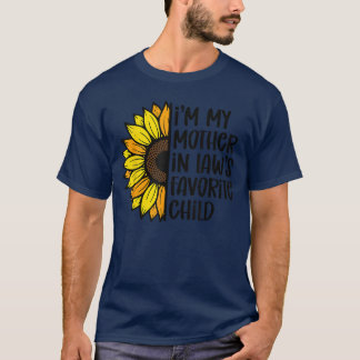 T-shirt Je suis l'enfant préféré de ma belle-mère Drôle Pa