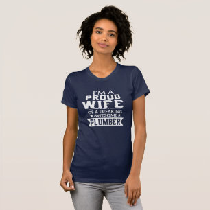 T-shirt Je suis l'ÉPOUSE du PLOMBIER FIER