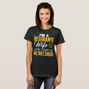 T-shirt Je suis l'épouse d'un vétéran