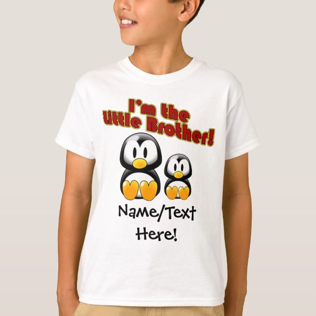 T-shirt Je suis les pingouins du petit frère 2 (Devant)