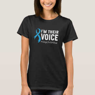 T-shirt Je suis leur porte-parole Stop Child Abuse Prevent