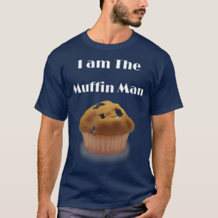 T-shirt Je suis l'Homme Muffin représentant Muffin Blueber
