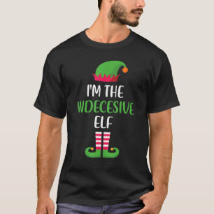 T-shirt Je suis L'Indécis Elfe Famille de Noël Corresponda