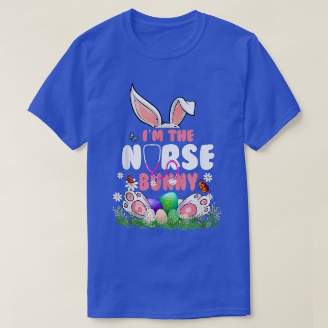 T-shirt Je Suis L'Infirmière Bunny Mignonne Famille De Pâq (Design devant)