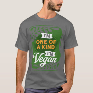 T-shirt Je suis l'un de un genre je Vegan cadeau végétarie