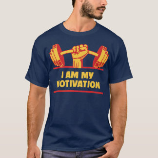T-shirt Je Suis Ma Motivation Entraînement Citation Motiva
