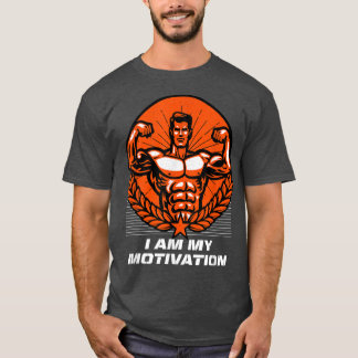 T-shirt Je Suis Ma Motivation Entraînement Citation Motiva
