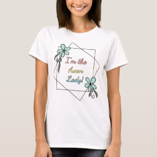T-shirt Je suis Madame d'Avon, florale avec la copie