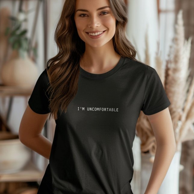 T-shirt Je suis mal à l'aise Tee, l'anxiété sociale minima (Créateur téléchargé)