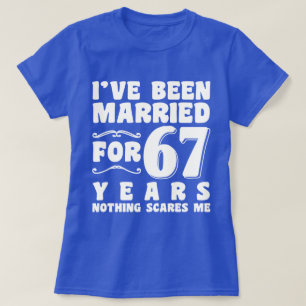 T-shirt Je Suis Marié Depuis 67 Ans Fiançailles