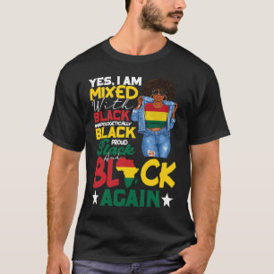 T-shirt Je Suis Mélangé Avec Noir Sans Apologie Fière Noir