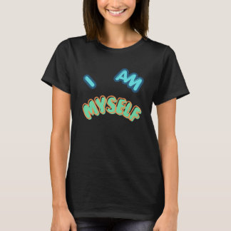 T-shirt Je suis moi-même – Création de typographie audacie