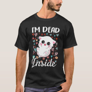 T-shirt Je suis mort à l'intérieur de Sarcastic Happy Ca