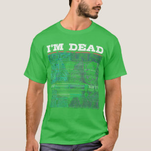 T-shirt Je suis mort à l'intérieur mais j'aime l'anime Cad