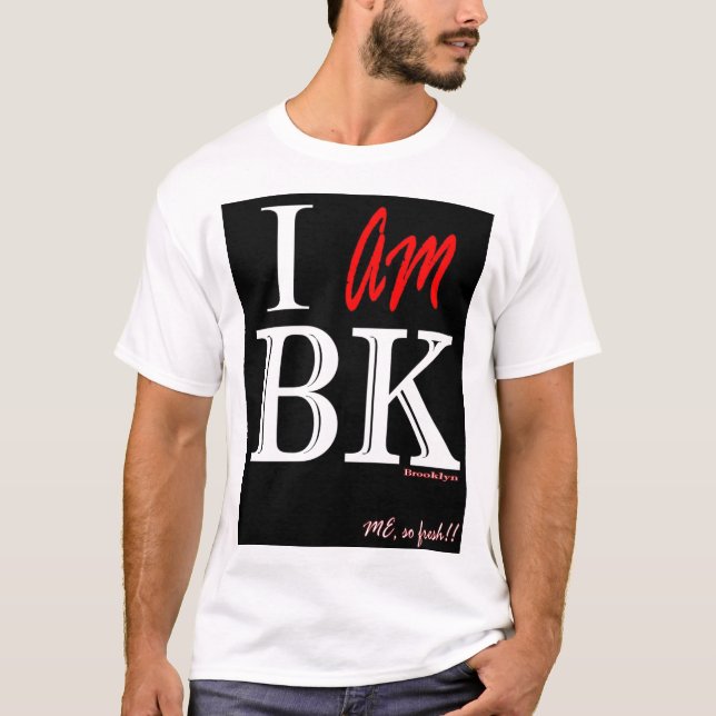 T-SHIRT JE SUIS NOIR DE BK (Devant)