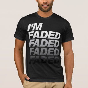 T-shirt Je suis noir fané