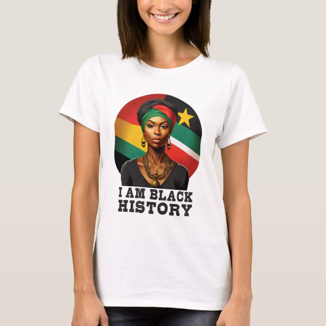 T-shirt Je suis Noir Histoire (Devant)