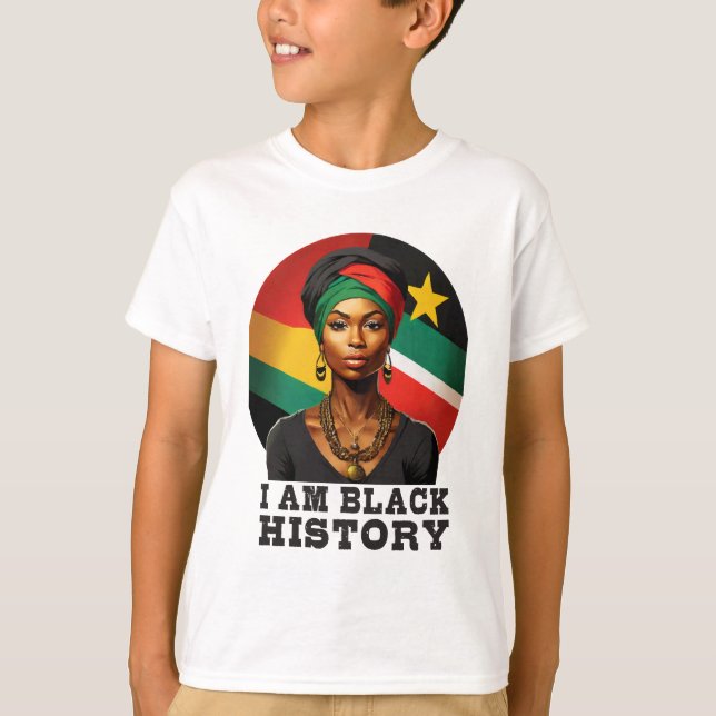 T-shirt Je suis Noir Histoire (Devant)
