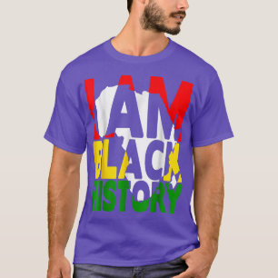 T-shirt Je Suis Noir Histoire Mois African American Pride