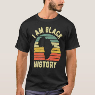 T-shirt Je Suis Noir Histoire Mois Afro African Pride Garç