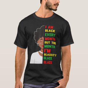 T-shirt Je Suis Noir Tous Les Mois, Magie De Grand-Mère No
