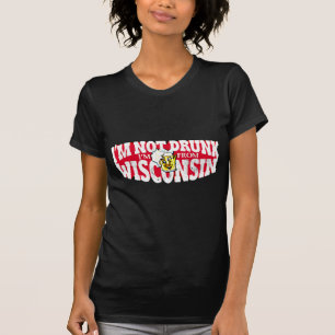 T-shirt Je suis NON BU moi suis DU WISCONSIN
