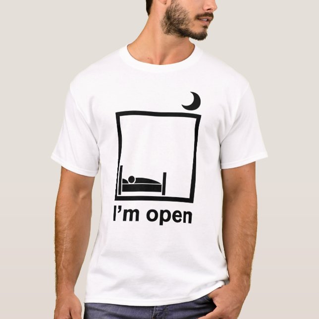T-shirt Je suis ouvert (Devant)