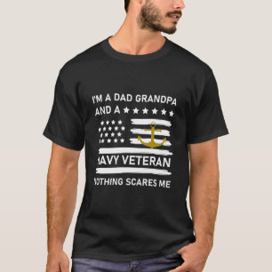 T-shirt Je suis papa grand-père et vétéran de la Marine
