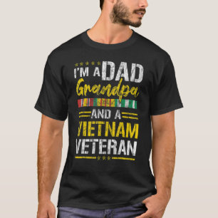 T-shirt Je suis papa grand-père et vétéran du Vietnam D