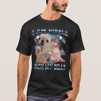 T-shirt Je Suis Pibble Lave Mon Ventre Pibble Meme Drôle D