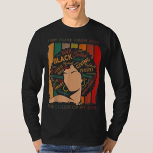 T-shirt Je Suis Plus Que La Couleur De Ma Peau Bhm Afric