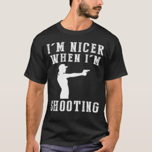 T-shirt Je Suis Plus Sympa Quand Je Tire Drôle Tee