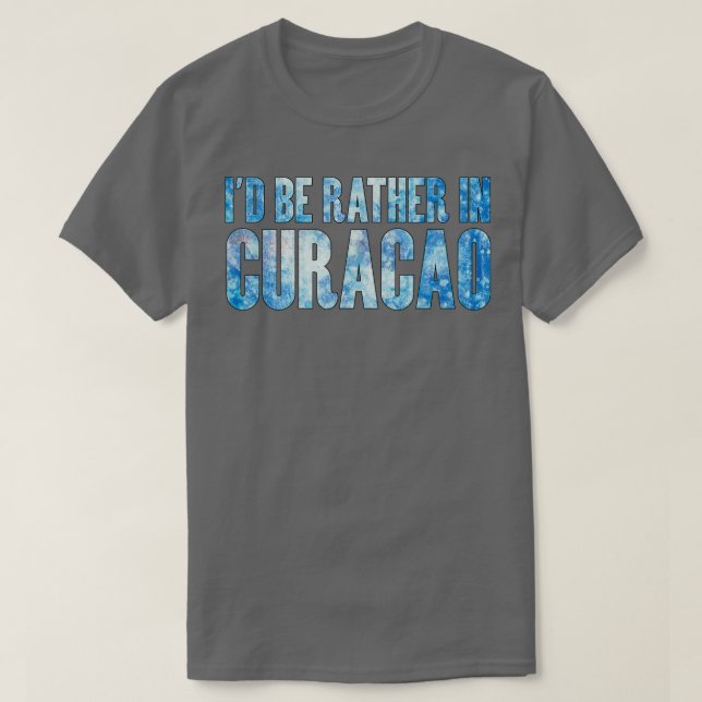 T-shirt Je suis plutôt à Curacao (Design devant)