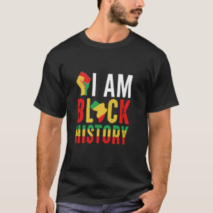 T-shirt Je suis poing de l'histoire noire Juneteenth Mois 