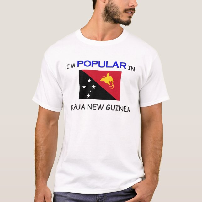 T-shirt Je suis populaire en PAPOUA NOUVELLE-GUINÉE (Devant)